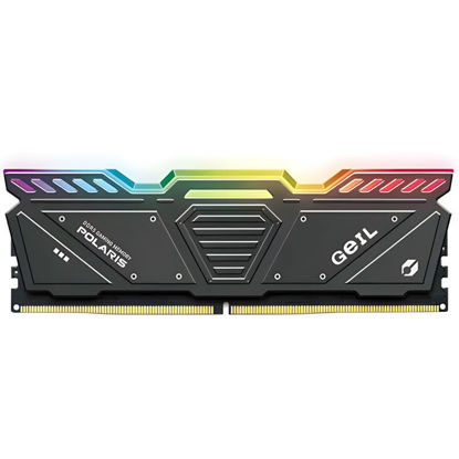 تصویر  رم دسکتاپ DDR5 تک کاناله 4800 مگاهرتز CL38 گیل مدل POLARIS RGB ظرفیت 16 گیگابایت